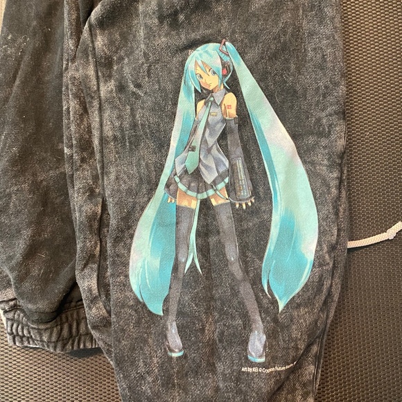 Hatsune Miku Hot Topic Sweatpants with Drawstring - Picture 1 of 3